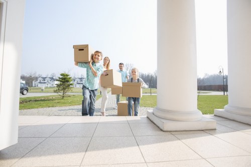 Self storage service homepage illustration
